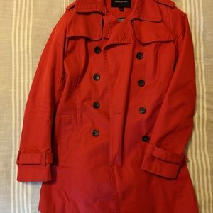 Banana Republic Trench Coat, red, small